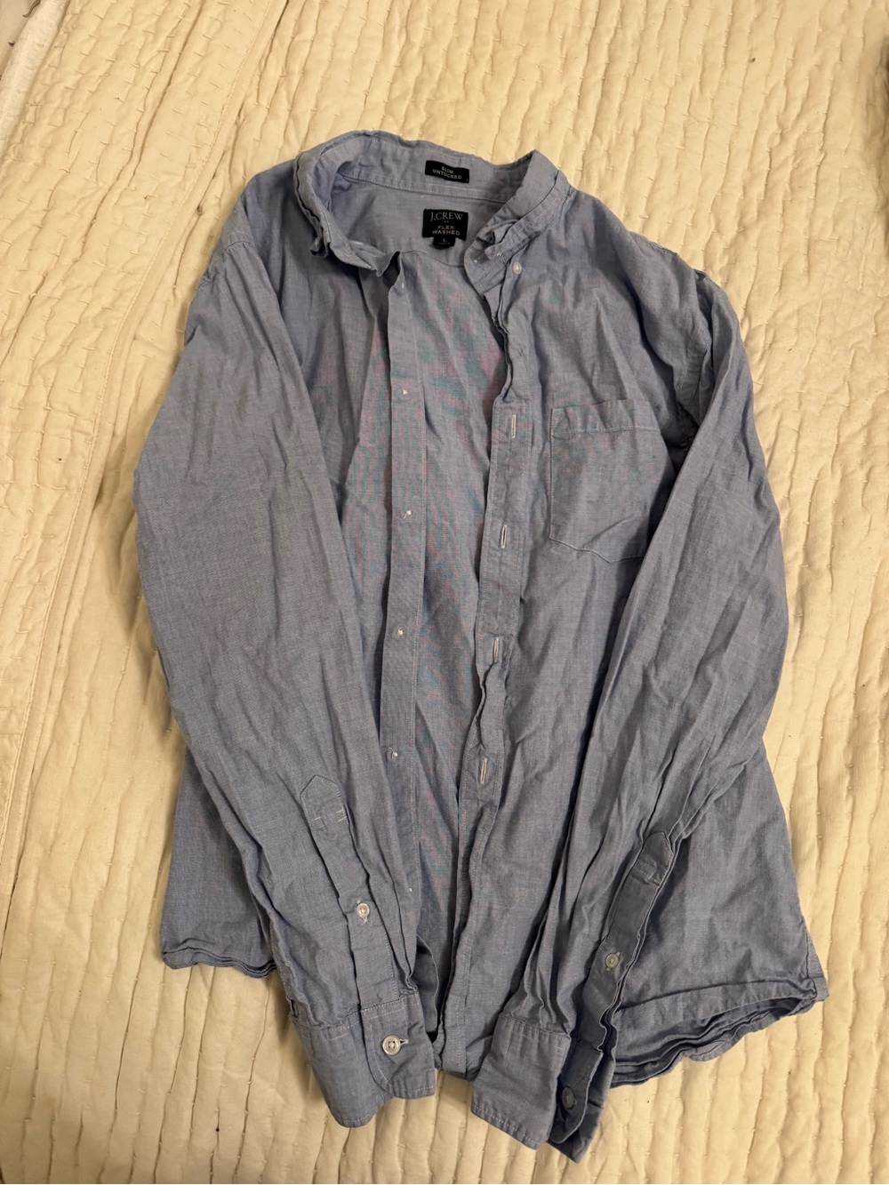 NWOT J. Crew Men's Chambray Button-Down Shirt